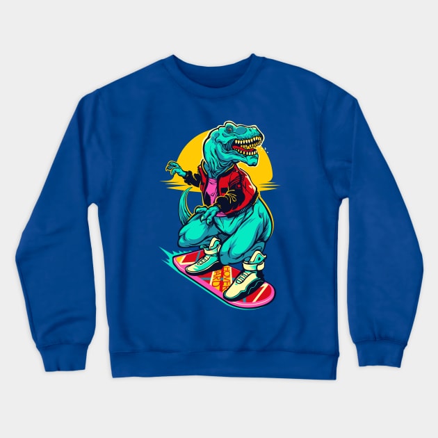 Rex to the Future Crewneck Sweatshirt by dracoimagem